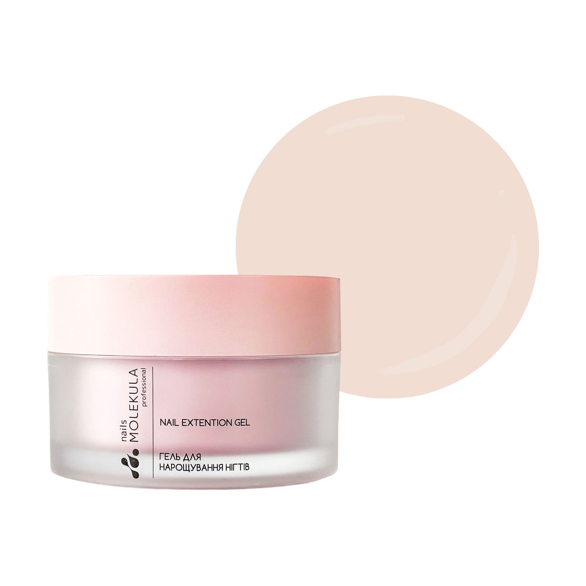 Гель для нарощування нігтів Nails Molekula Professional Builder Gel Mousse, MB205 Soft Ivory, 30 мл